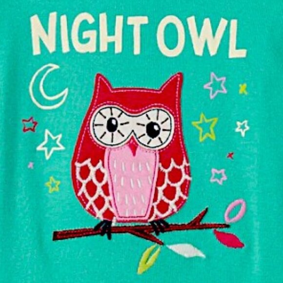 "Night Owl Dreams” Pajama Set – Whimsical Owls for Starry Sleep 4T NWT Cotton - Picture 6 of 6
